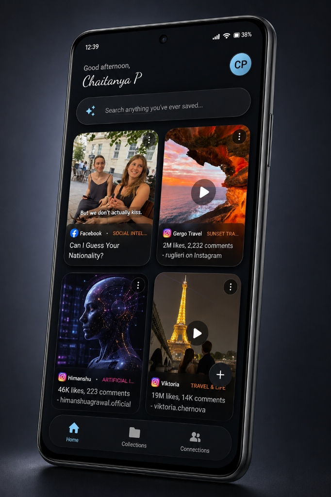 Curiq Home Screen